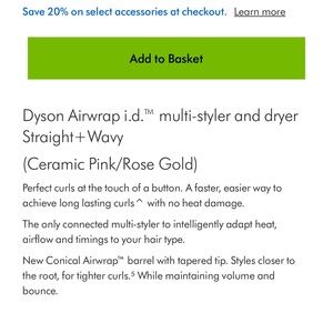 Dyson Airwrap Multi-Styler in Pink and Gold